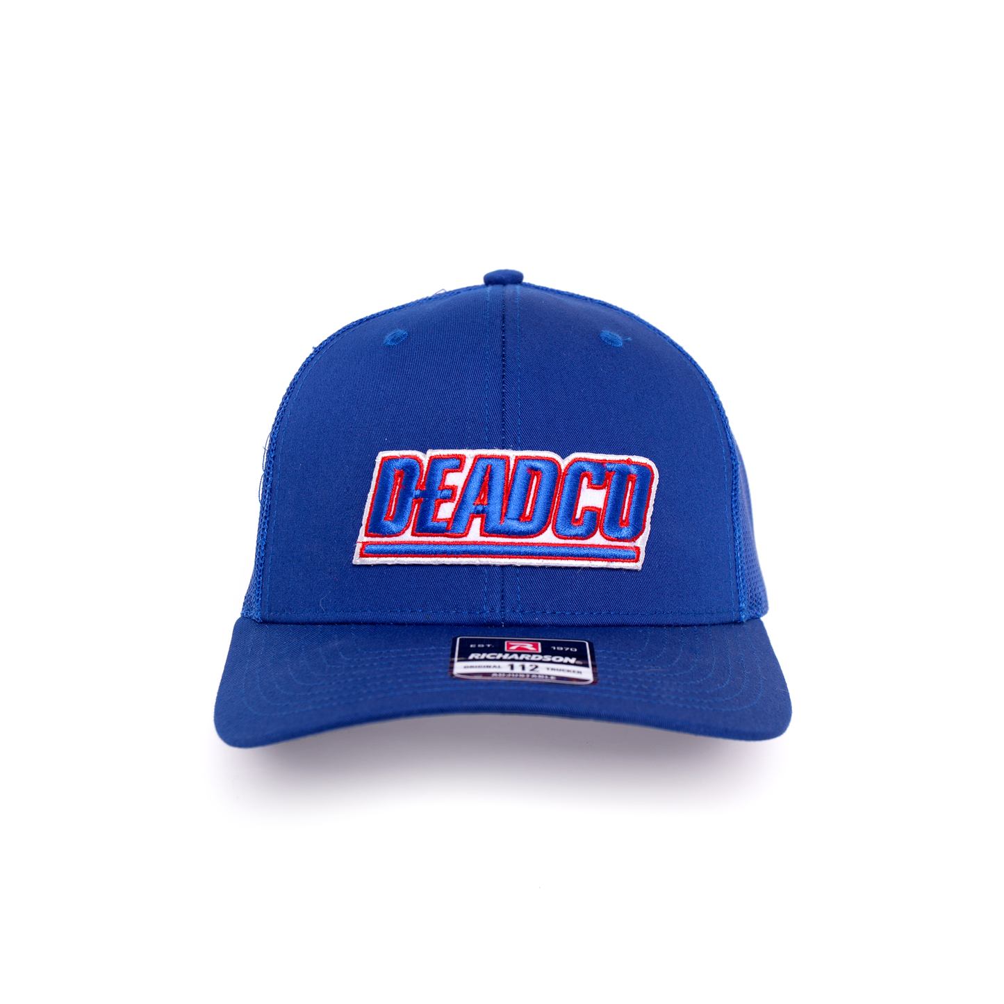 Dead / New York #1 Football Inspired Richardson 112 Embroidered Patch Hat