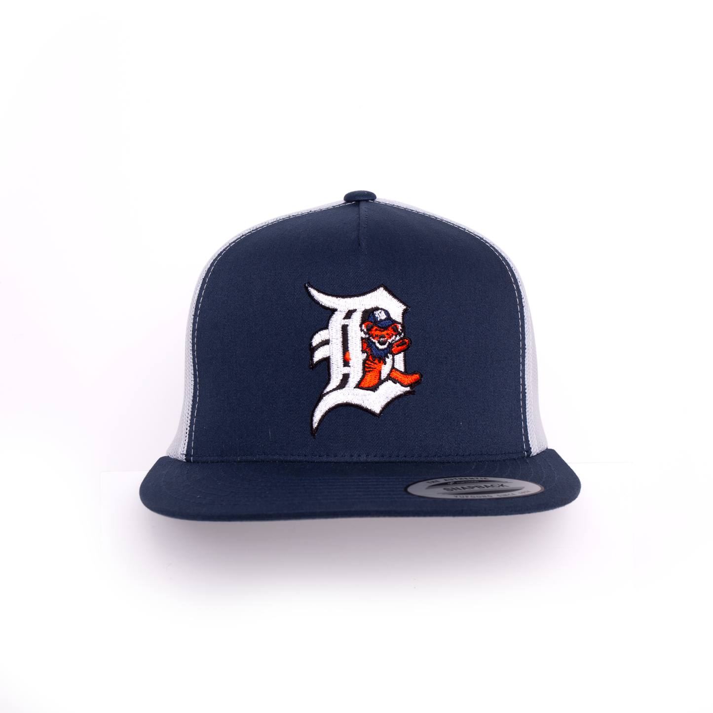 Dead / Detroit Baseball Inspired 5 Panel Embroidered Patch Hat