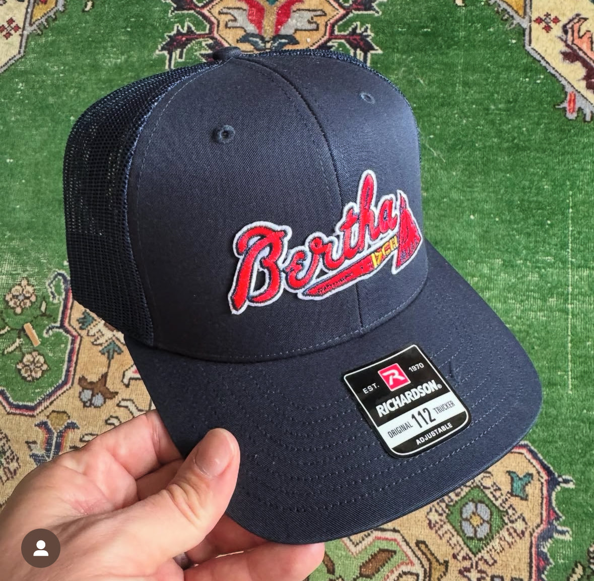 Dead / Atlanta / Bertha Inspired Baseball Richardson 112 Patch Hat