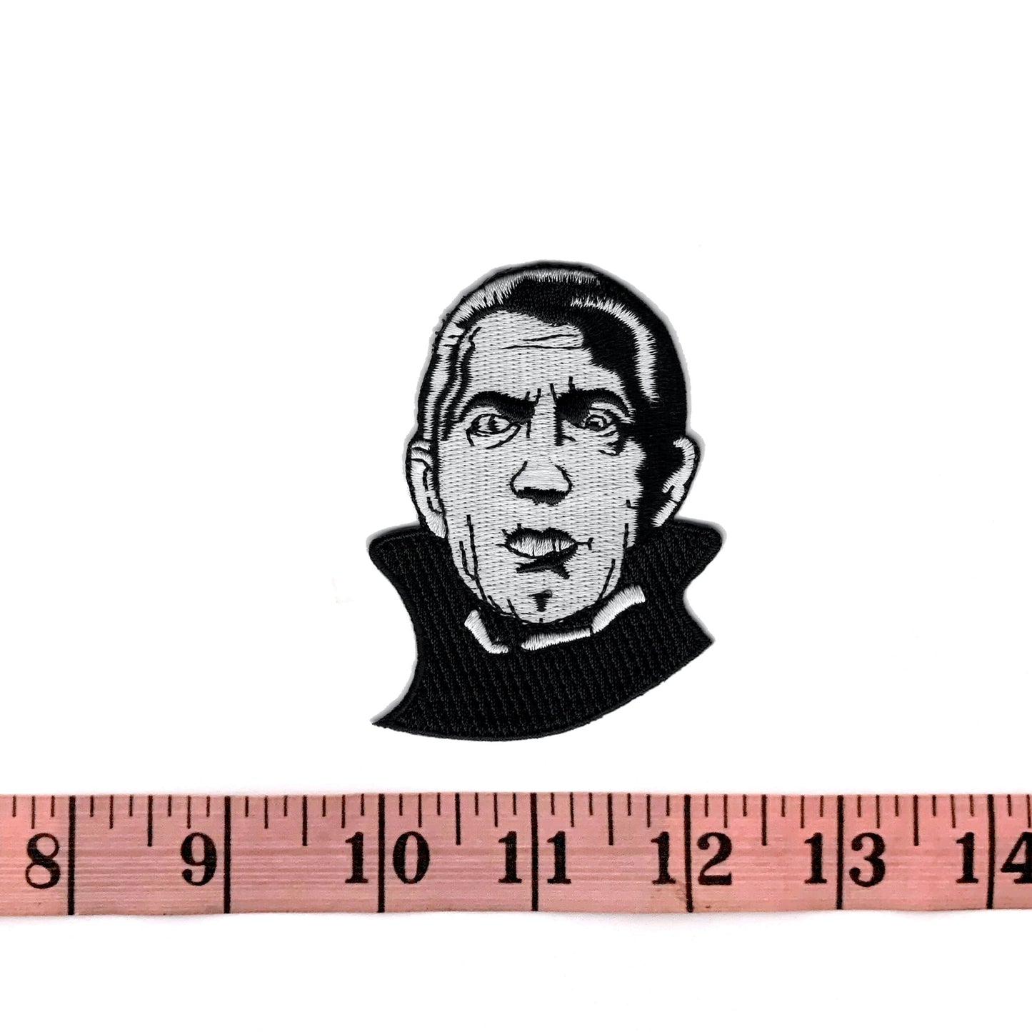 Dracula Head Embroidered Patch