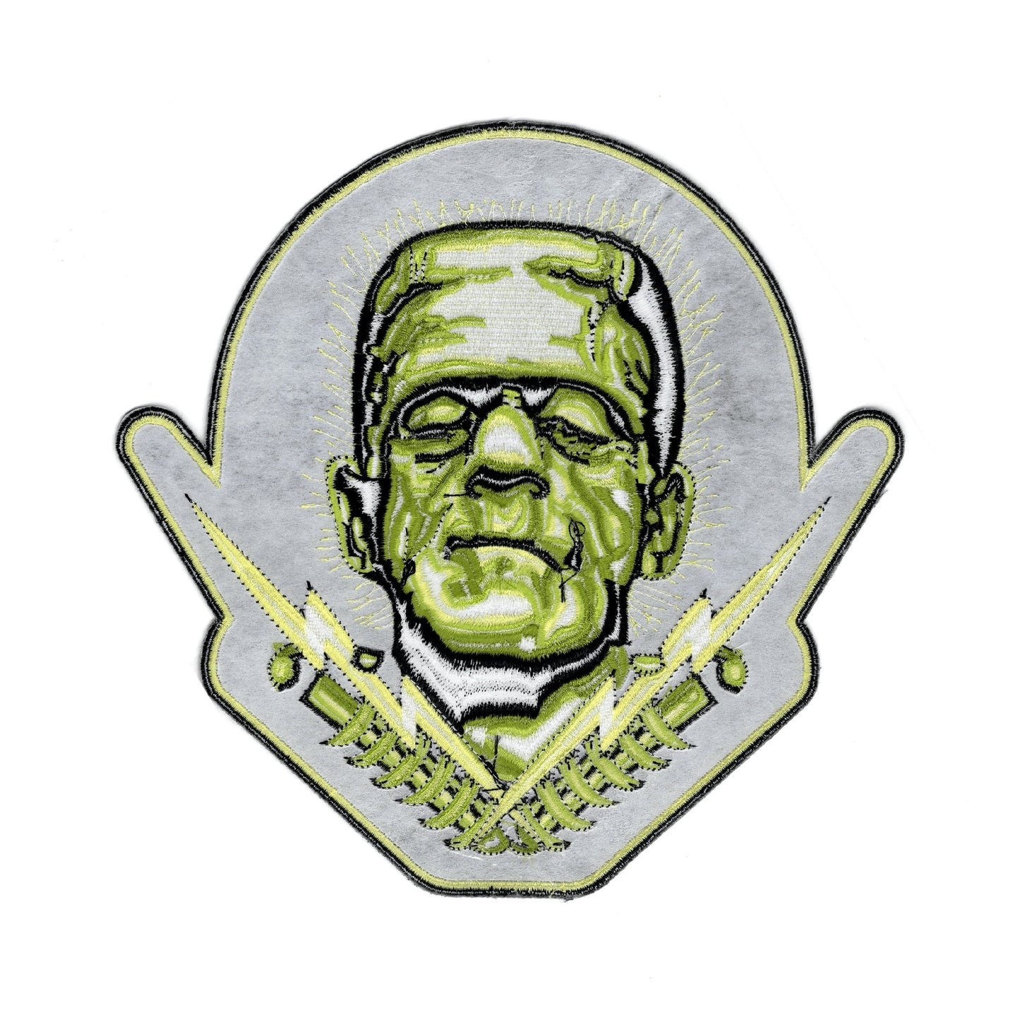 Electric Frankenstein 10" Wide Embroidered Back Patch