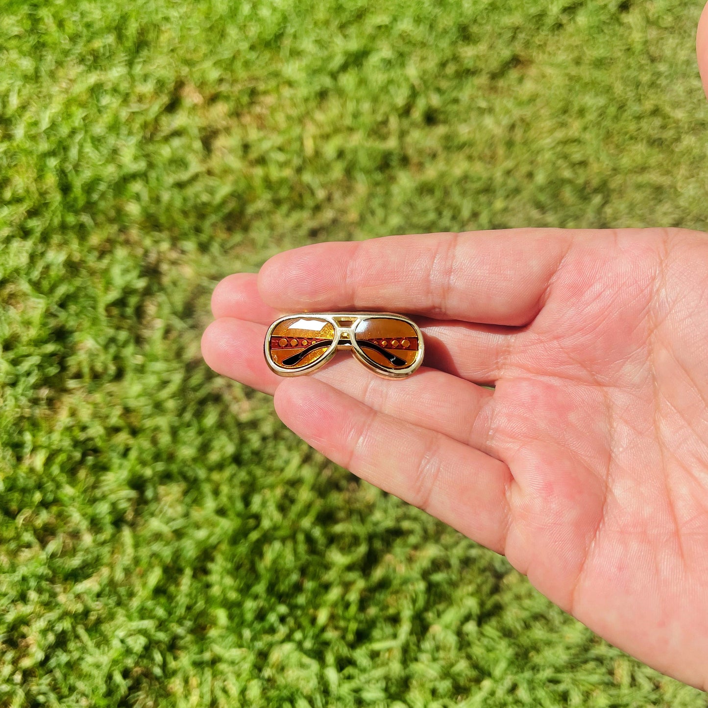 The King - TCB Glasses - Limited Edition Enamel Pin