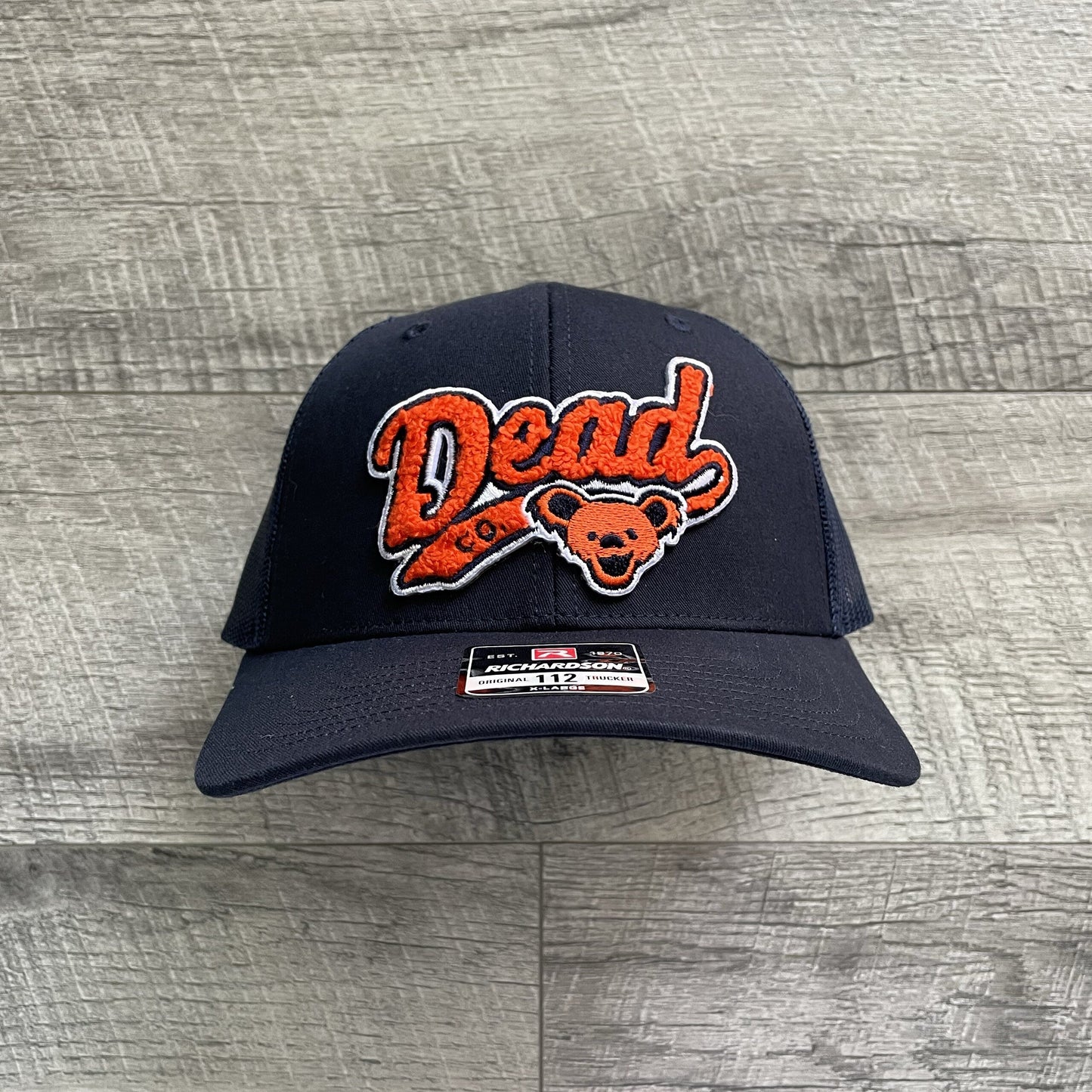 Dead / Chicago OG Football Inspired Richardson 112 Chenille Patch Hat