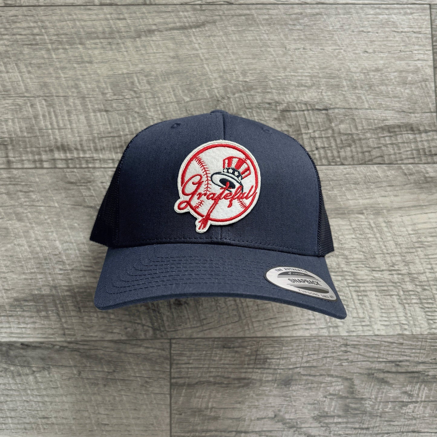 Dead / New York Baseball Inspired Embroidered Patch Hat