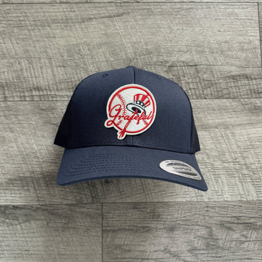 Dead / New York Baseball Inspired Embroidered Patch Hat