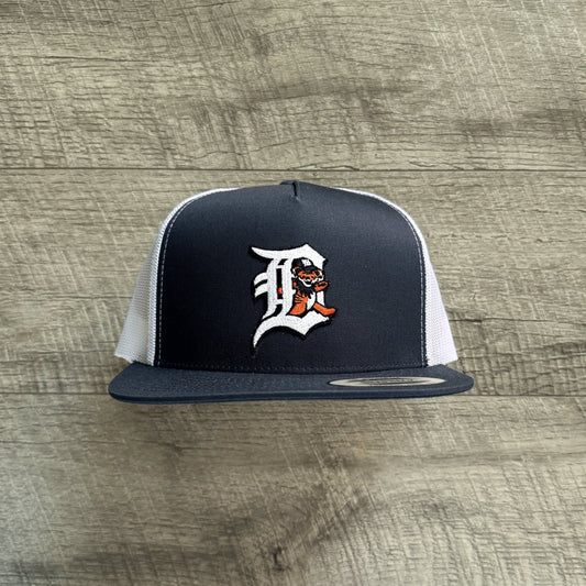 Dead / Detroit Baseball Inspired 5 Panel Embroidered Patch Hat