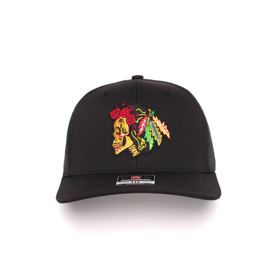 Dead / Chicago Hockey Inspired Richardson 112 Patch Hat