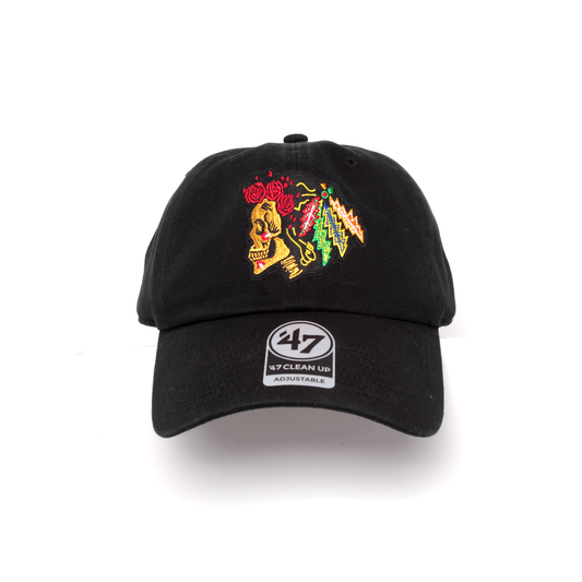 Dead / Chicago Hockey Inspired 47 Brand Patch Hat