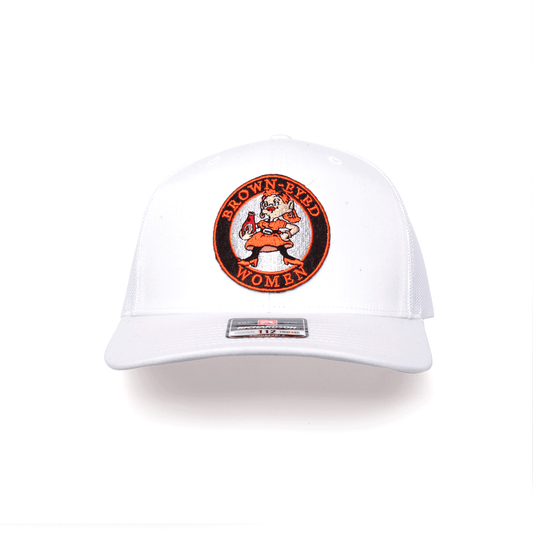 Dead / Cleveland Brown Eyed Woman Football Inspired Richardson 112 Patch Hat