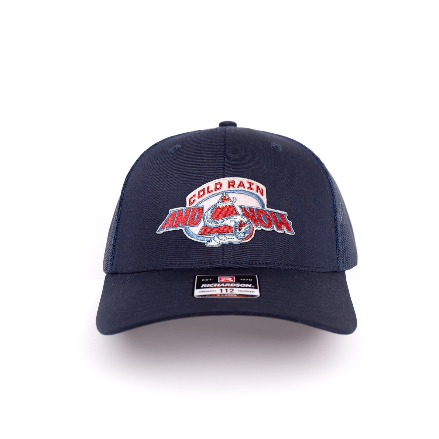 Dead / Colorado / Cold Rain & Snow Hockey Inspired Richardson 112 Embroidered Patch Hat