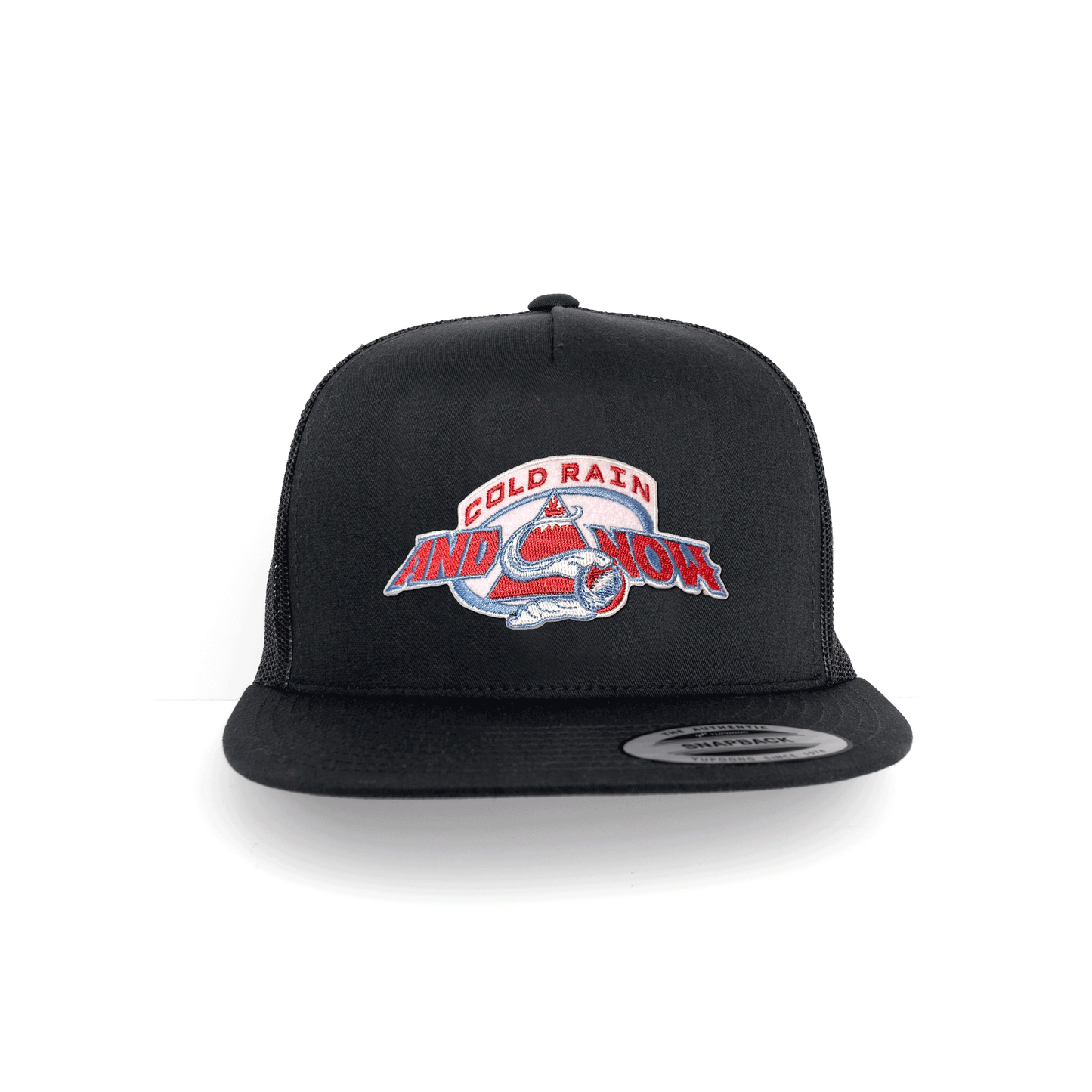 Dead / Colorado / Cold Rain & Snow Hockey Inspired 5 Panel Embroidered Patch Hat