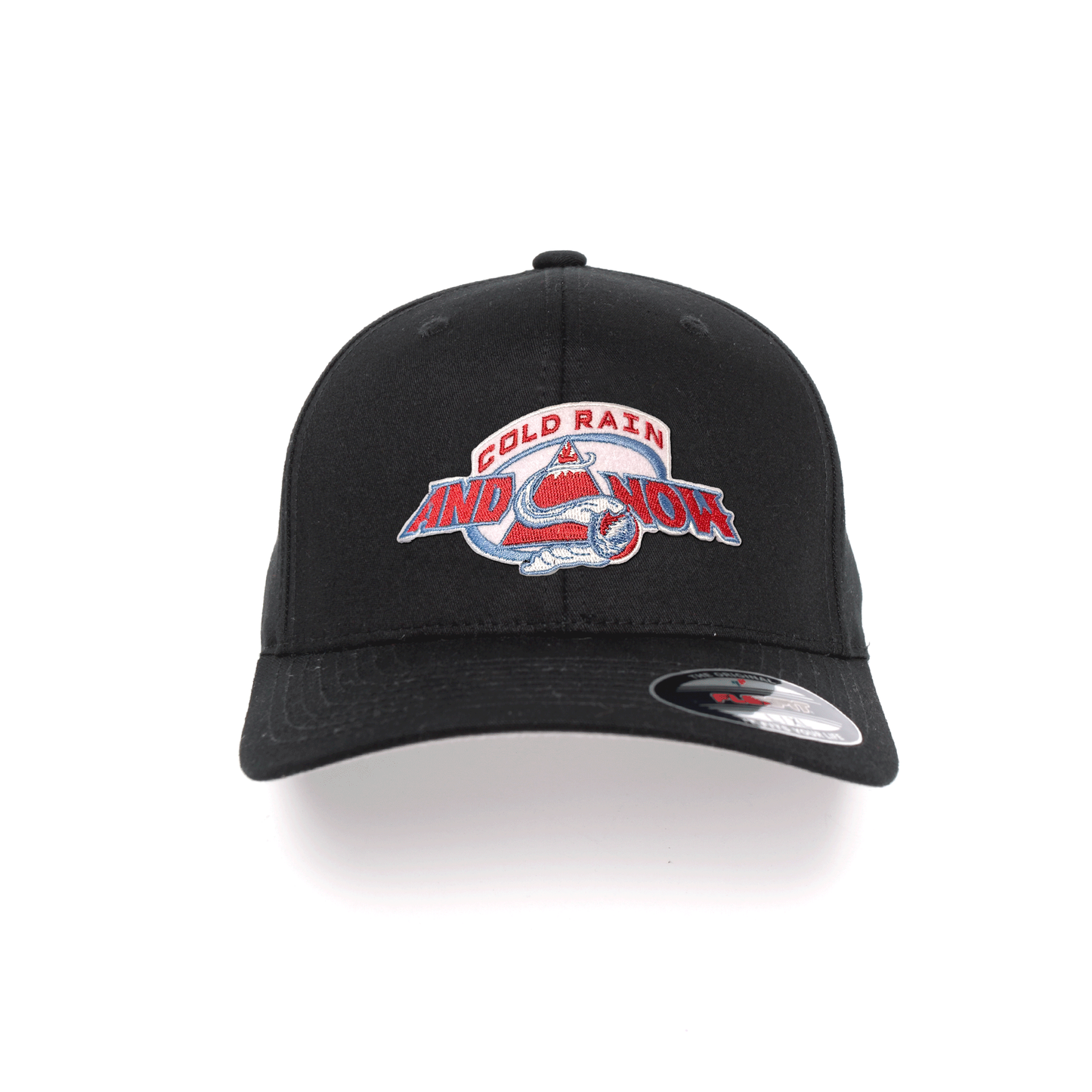 Dead / Colorado / Cold Rain and Snow Hockey Inspired Flexfit Embroidered Patch Hat