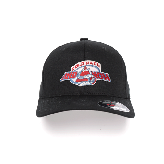 Dead / Colorado / Cold Rain and Snow Hockey Inspired Flexfit Embroidered Patch Hat