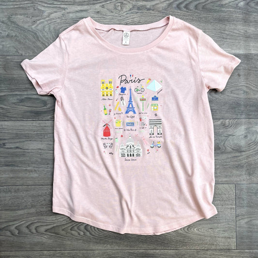 Paris Love Vintage Jersey Tee