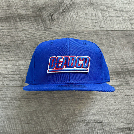 Dead Co / NY Giants Inspired Otto Flat Bill Embroidered Patch Hat