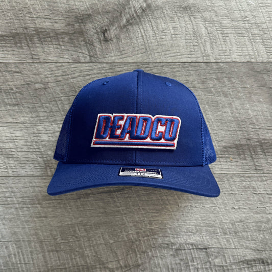 Dead Co / NY Giants Inspired Richardson 112 Embroidered Patch Hat